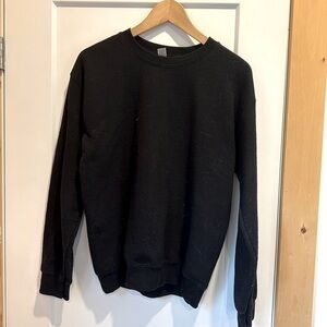 Gilden men’s crew neck, black, size S